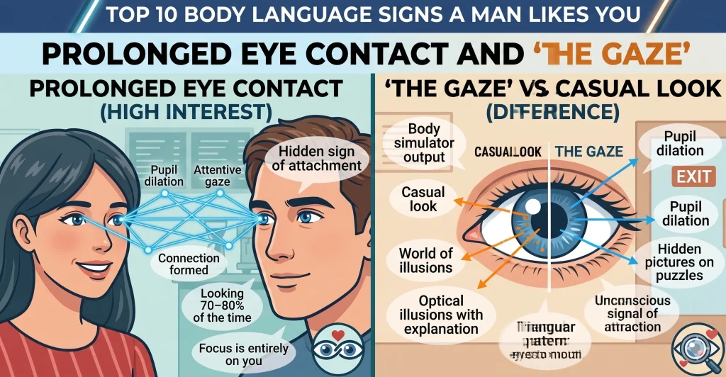 Top 10 Body Language Signs a Man Likes You — Exploring the World of Illusions Hidden in the Human Body