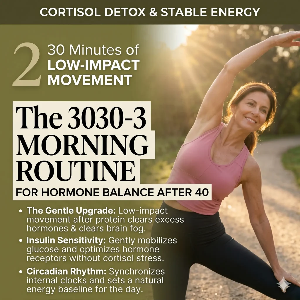 30-30-3: The Simple Morning Routine for Hormone Balance After 40