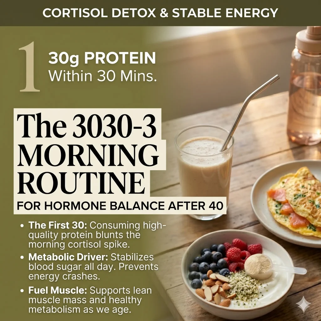 30-30-3: The Simple Morning Routine for Hormone Balance After 40